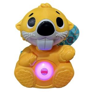 Fisher Price Baby Learning Toy Linkimals Boppin’ Beaver with Music & Lights